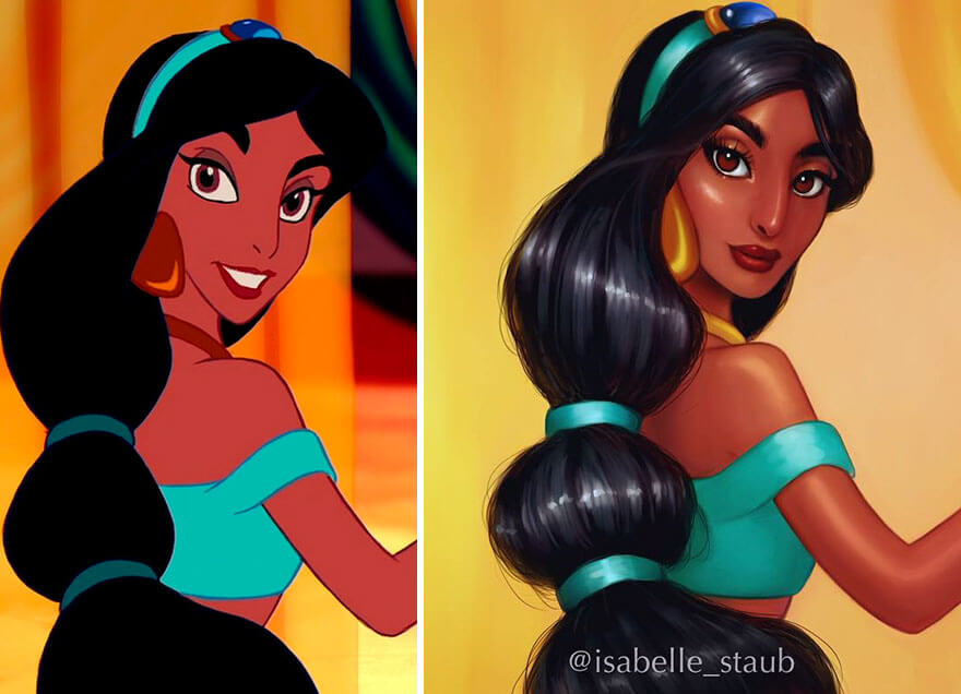 Isabelle Staub Created Realistic Disney Princesses That Way Cooler Than ...