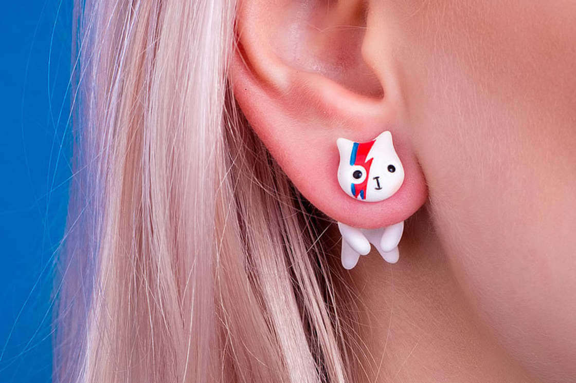 cat earrings