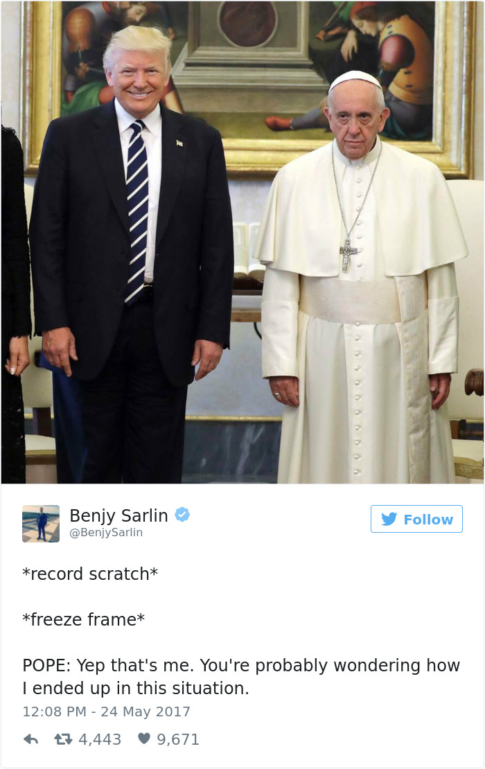 donald trump pope francis awkward photo 10