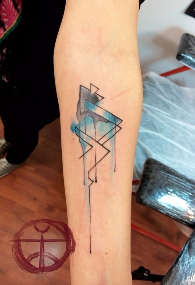 geometrical tattoos 23