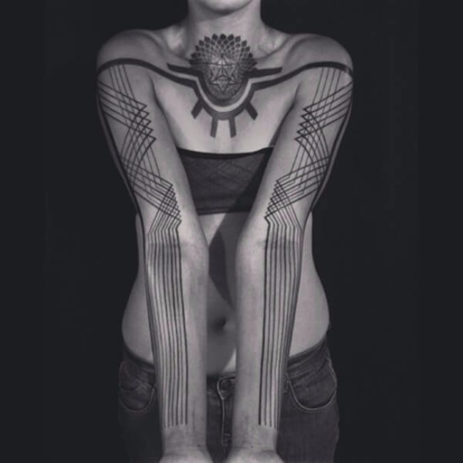 symmetrical tattoos 75