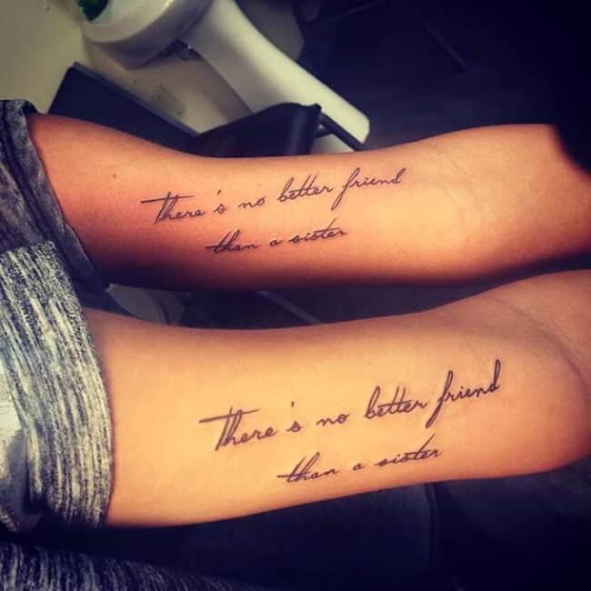 69 Sister Tattoos To Show That Special Bond Between Two Siblings