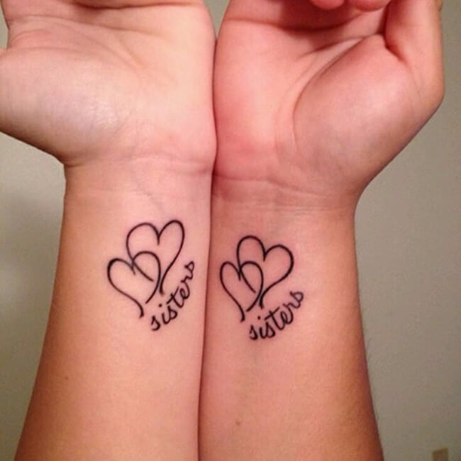 sister matching tattoos 27
