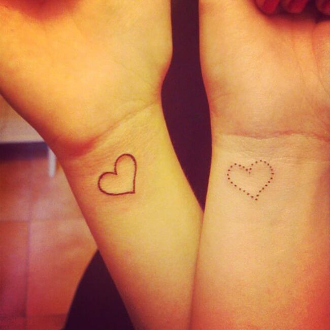 sister matching tattoos 35