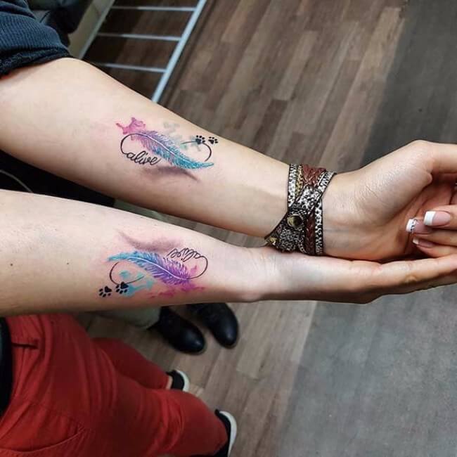 69 Sister Tattoos To Show That Special Bond Between Two Siblings