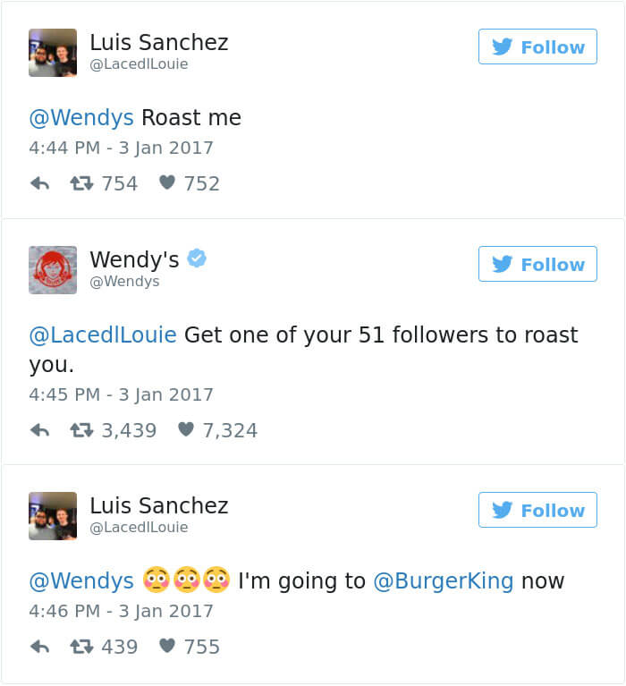 wendys social roasts 12