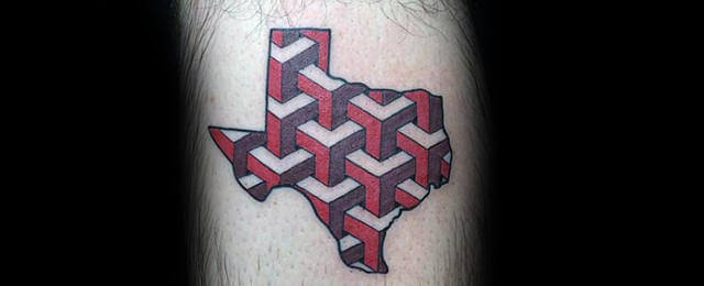 geometric shapes tattoo