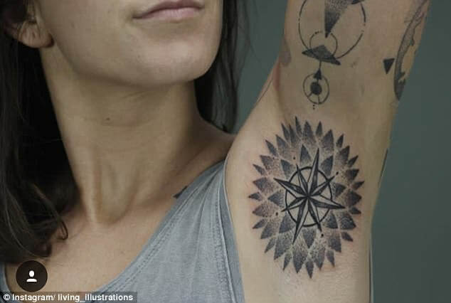 New Armpit Tattoo Trend For Tattoo Goers Hits a Sensible Spot: The Armpit