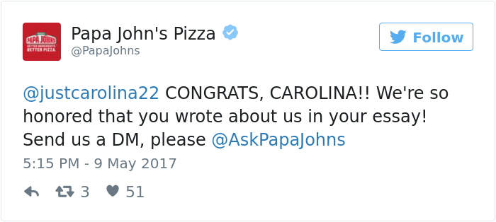 carolina williams papa john pizza essay 7