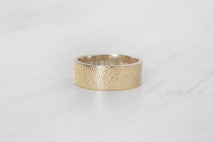 fingerprint wedding band 10