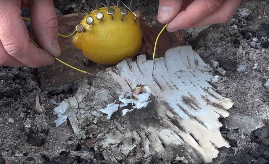 how to start a fire with a lemon 5