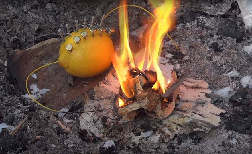 how to start a fire with a lemon 6