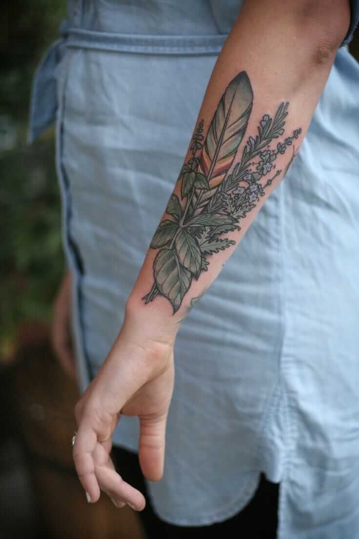 26 Botanical tattoos That Will Show You Are One With Nature