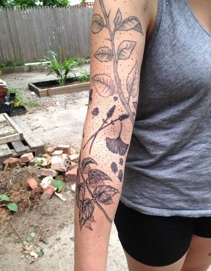 26 Botanical tattoos That Will Show You Are One With Nature