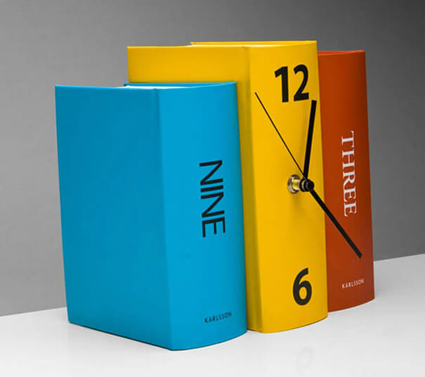 Book block Clock 