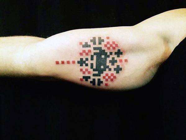 pixel design tattoo 24