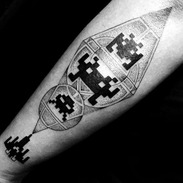 Space Invader Tattoo  Tattoo Pictures Collection