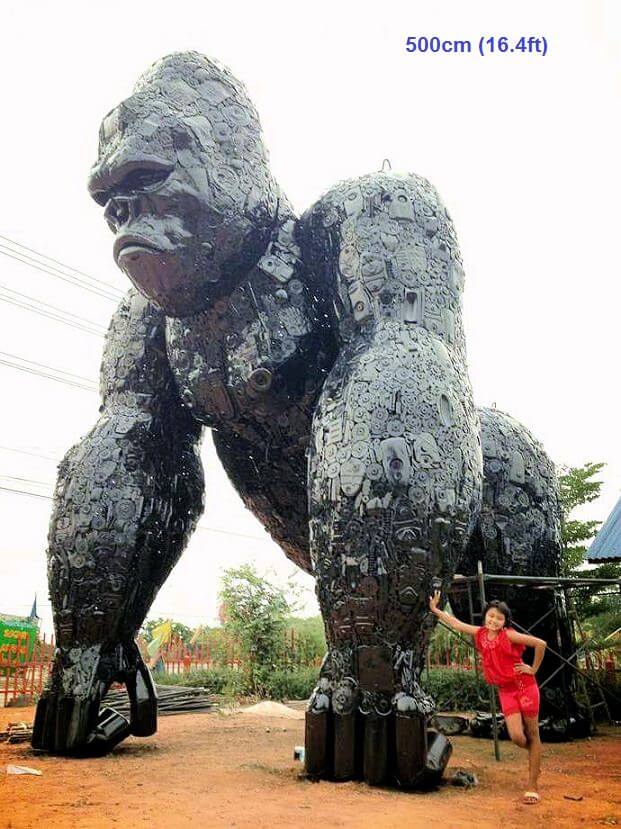 Huge Scrap Metal Sculptures From Thailand That Bring Your Favorite