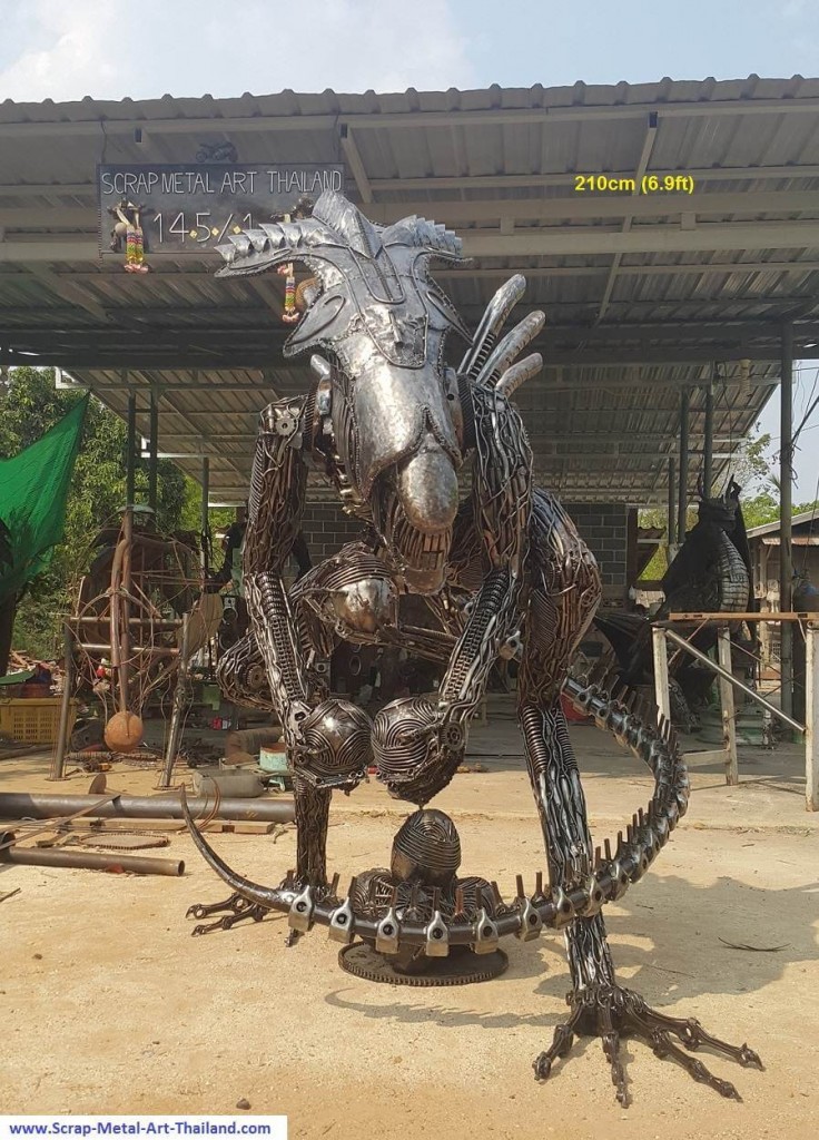 Huge Scrap Metal Sculptures From Thailand That Bring Your Favorite