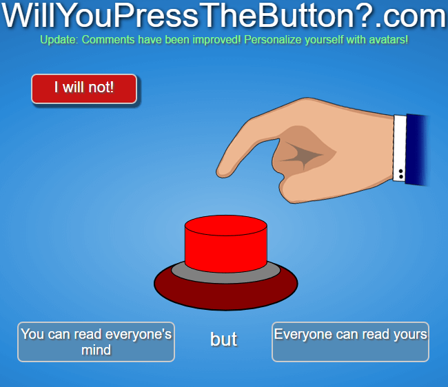 The hardest Will You Press The Button? Question