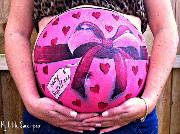 pregnancy bump paintings 12 (1)