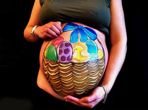 pregnancy bump paintings 9 (1)