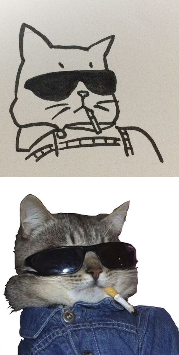 26 Cat Drawing Examples That Are Just So On Point