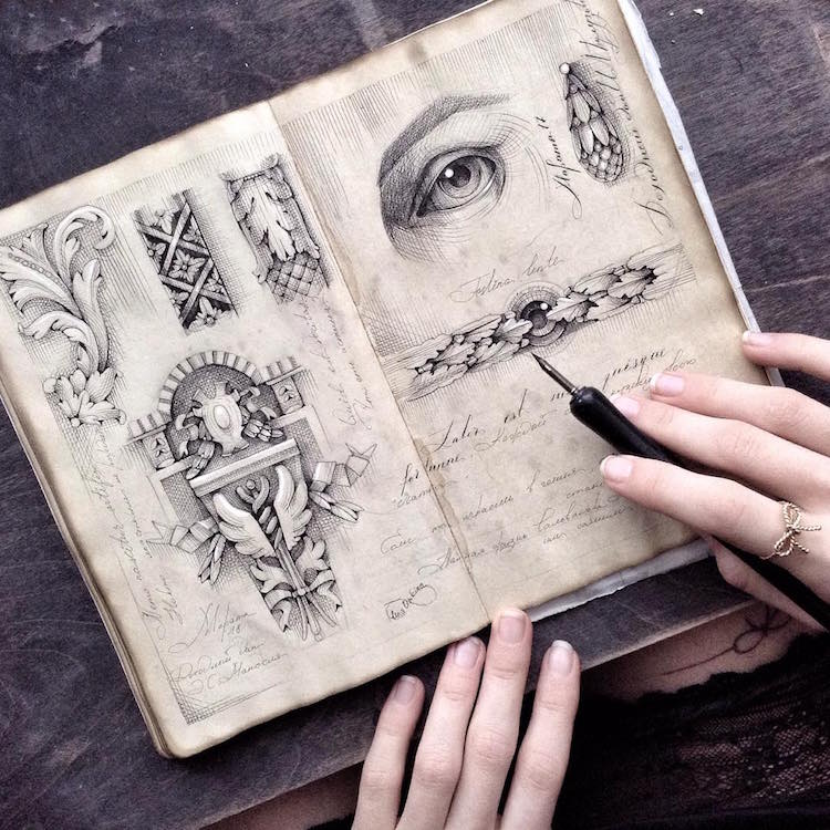 elena limkina sketchbook art