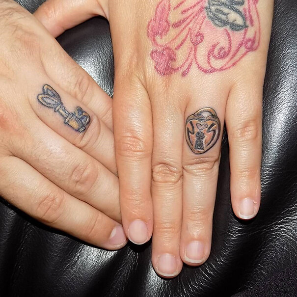 52 Wedding Tattoos By Couples Who Mark Their Big Day By Getting Their ...