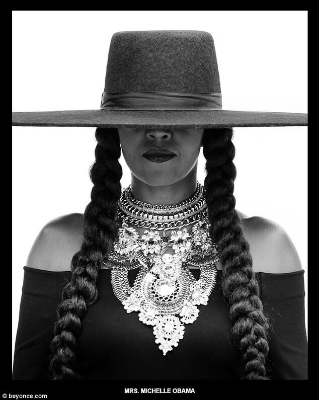 Michelle Obama recreates beyonce formation picture (1)