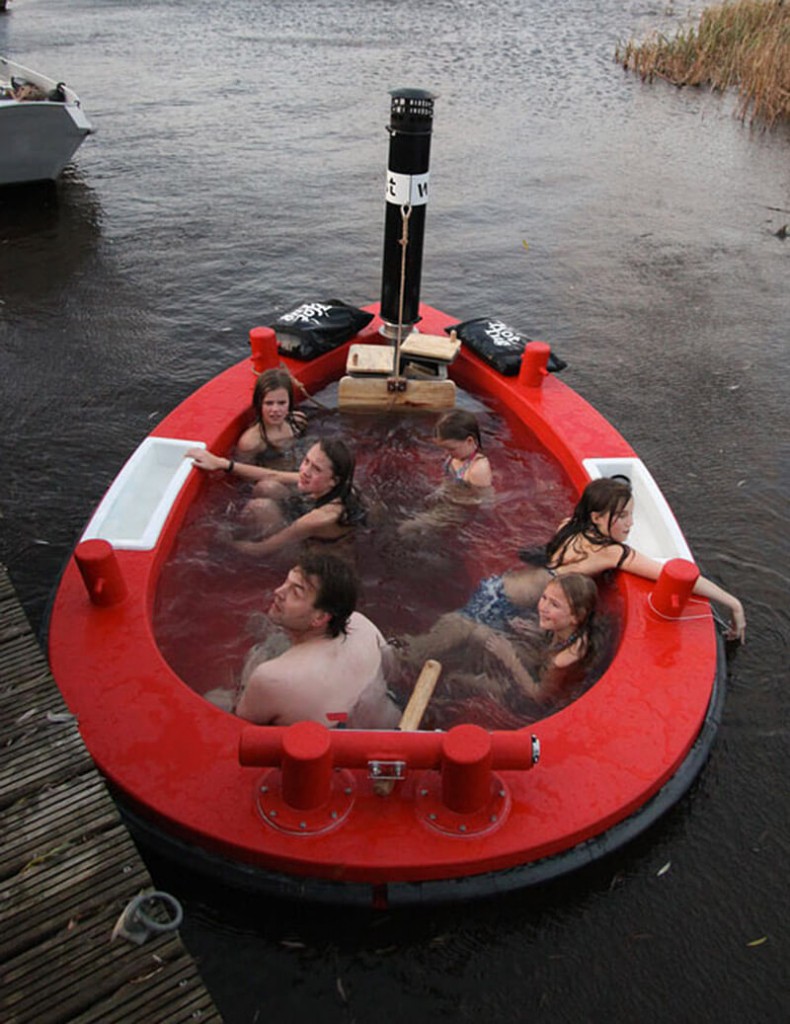 This Cool Floating Hot Tub Is Called The HotTug And It's Motorized And