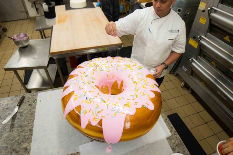 giant donut delivered to room 3 (1)