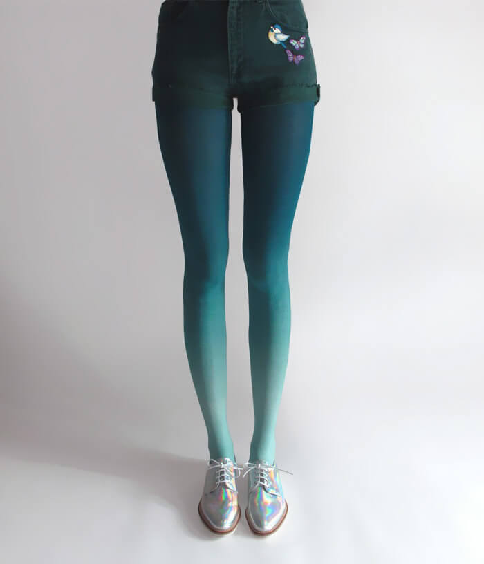 These Hand Dyed Ombre Tights By Tiffany Ju Will Brighten Up Your Winter ...