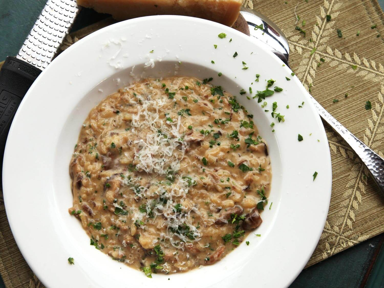 Pressure Cooker Mushroom Risotto