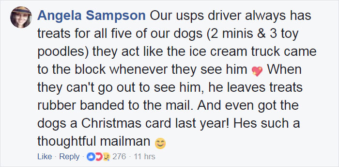 ups driver dog meeting group 23