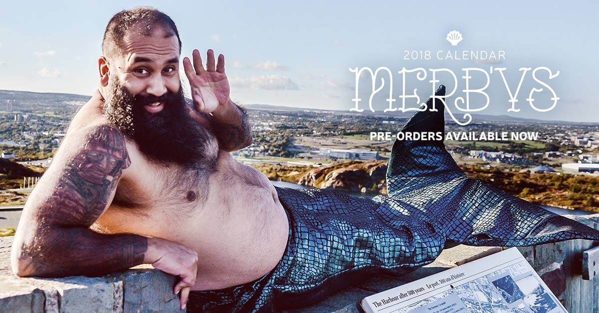 Awesome Bearded Mermen Calendar Meant To Raise Money For Mental Health