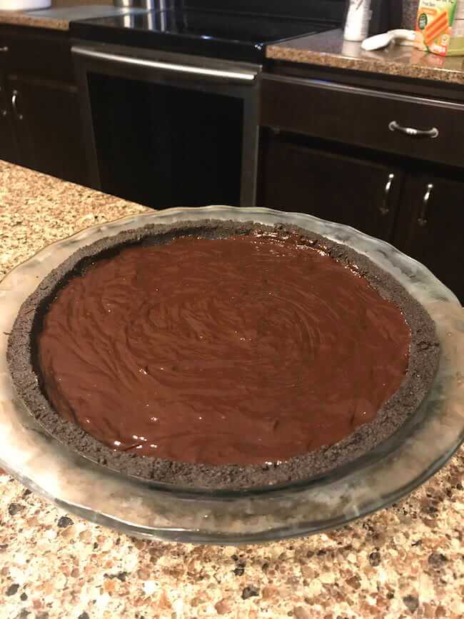 Dark Chocolate Peanut Butter Pie with an Oreo Crust 8 (1)