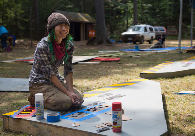 kids build space station in woods camp 10 (1)