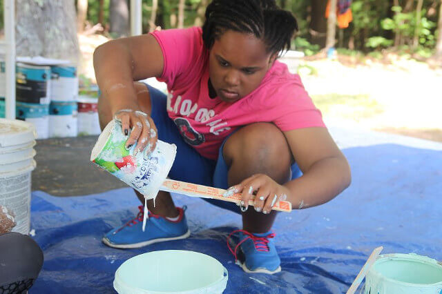 kids build space station in woods camp 9 (1)