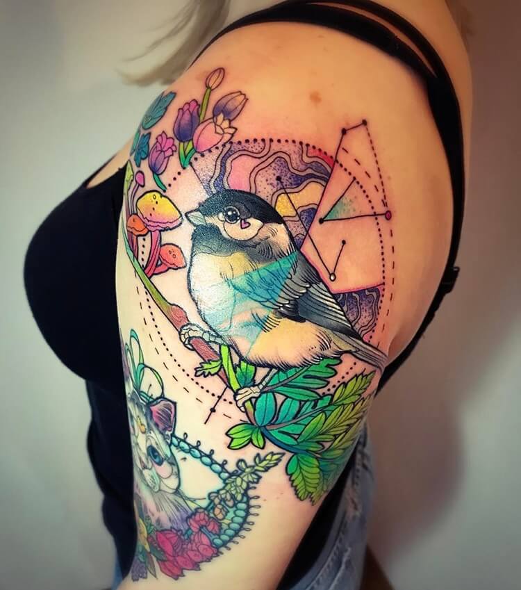 vibrant geometric tattoos 11 (1)