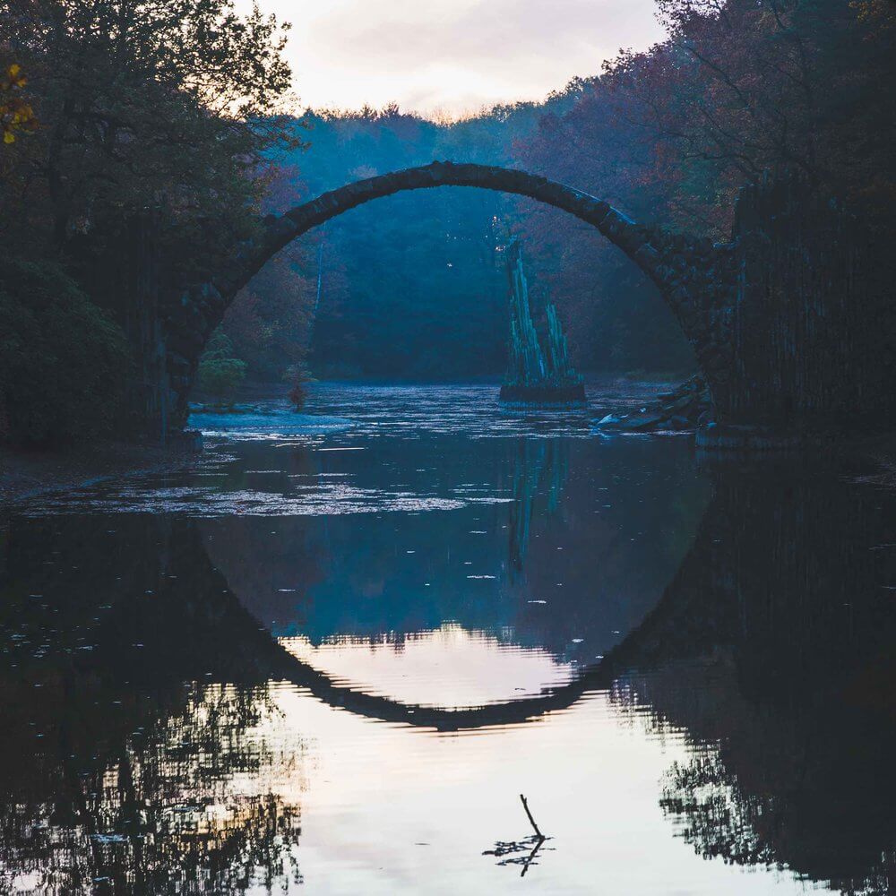 The Rakotzbrücke Devil's Bridge Creates a Perfect Circle In The ...