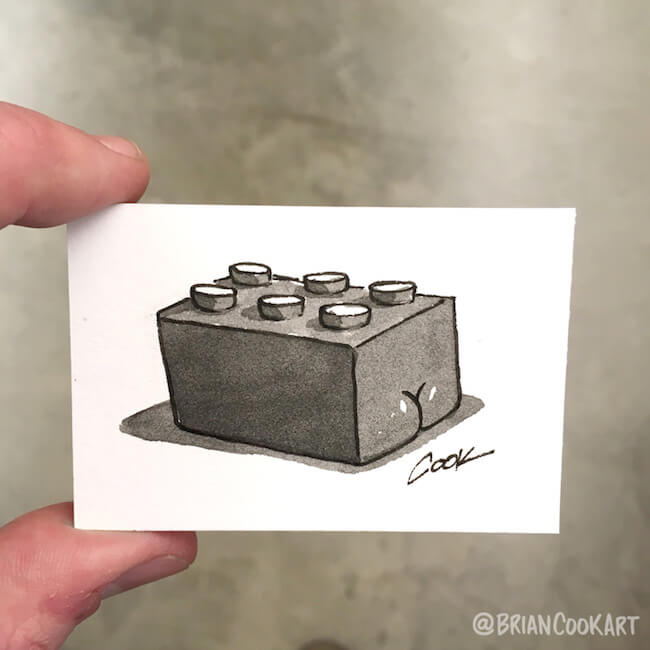 drawing butts on things brian cook art 22 (1)