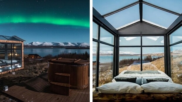 panorama glass lodge iceland