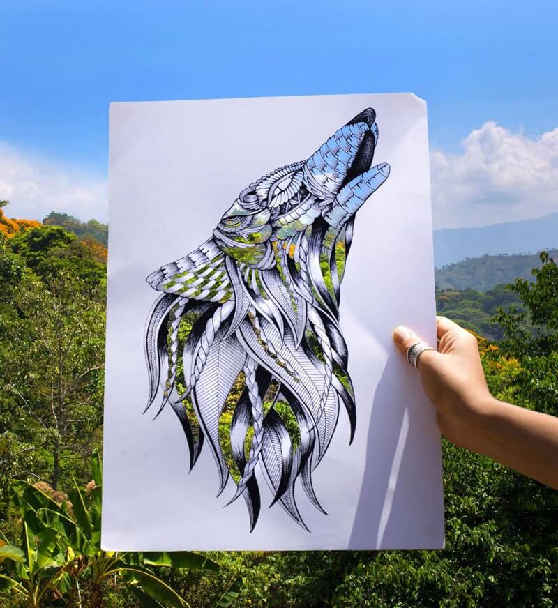 Faye Halliday Paper Cutouts Blend Art With Nature in a Beautiful Way