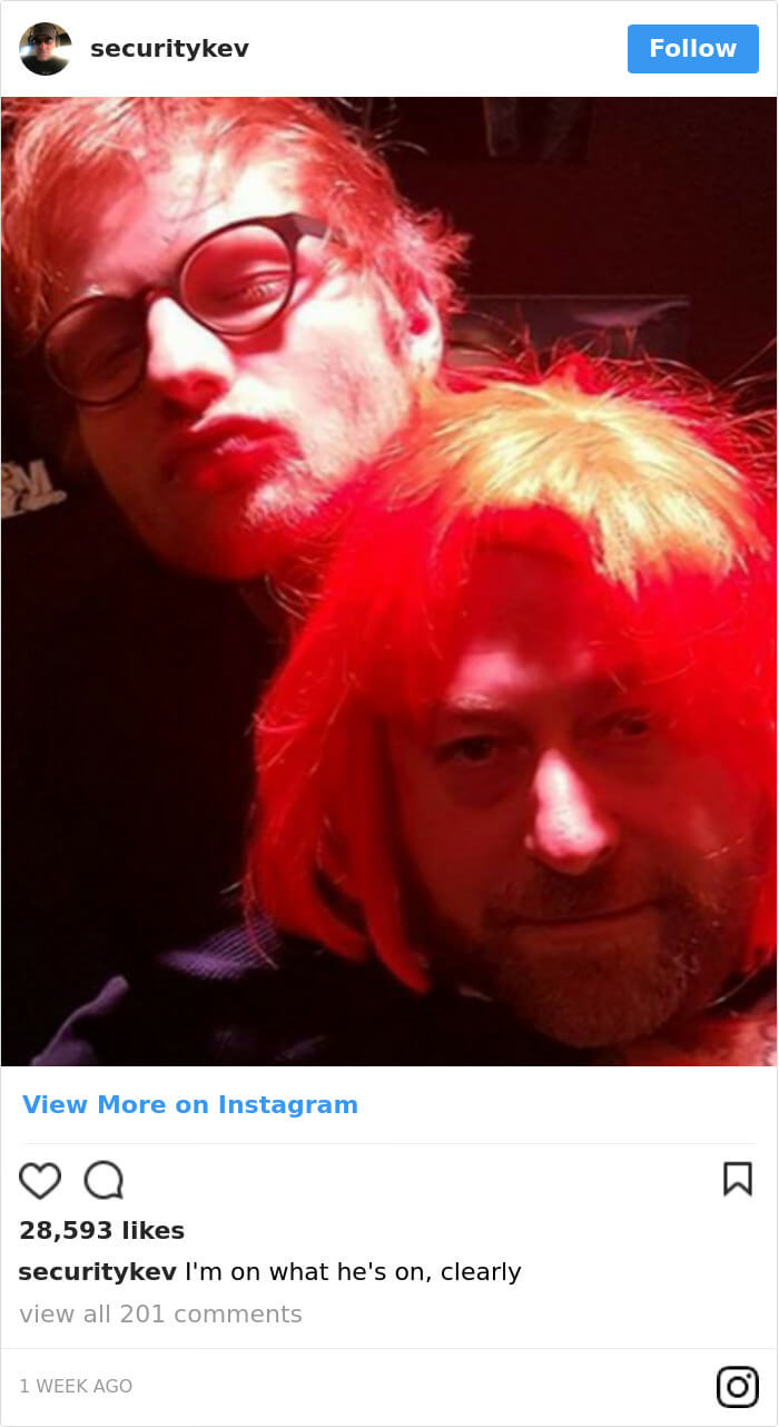 Ed Sheeran hilarious body guard instagram 14 (1)