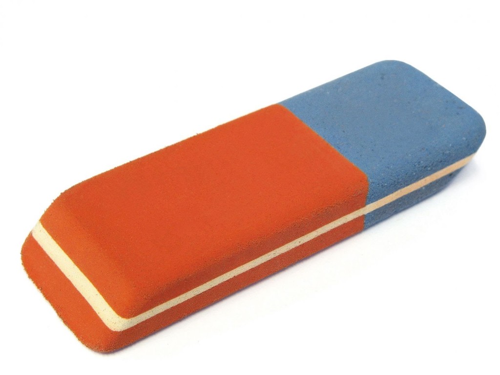 eraser blue side purpose