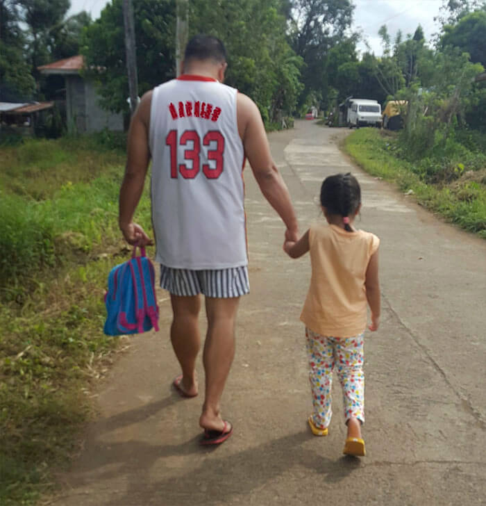 Father And Daughter Holding Hands Over The Years. The ...