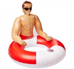 inflatable pool hunk