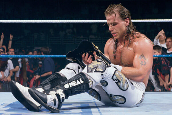 why do wrestlers wet their hair - shawn michaels (1)