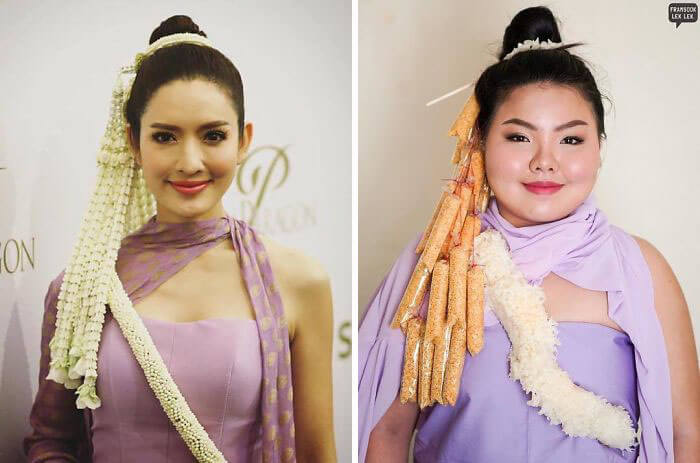 Recreate Celebrity Outfits with food sine benjaphorn 25 (1)